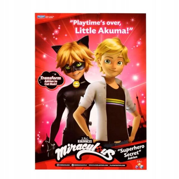 Miraculous Adrien con costume completo di Gatto Nero bambola 32 cm