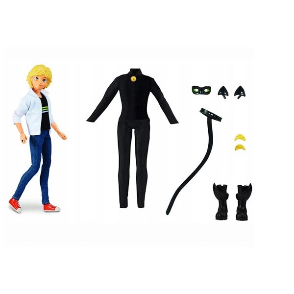 Miraculous Adrien con costume completo di Gatto Nero bambola 32 cm