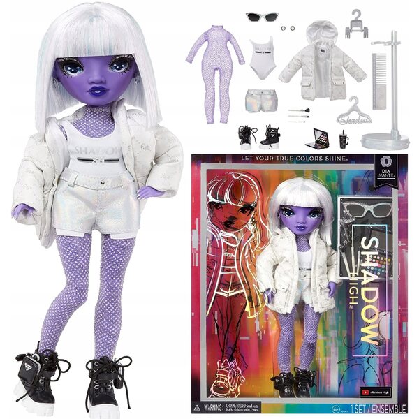 Bambola Rainbow High Shadow Dia Mante 28 cm Serie 2 MGA per Bambini 5+