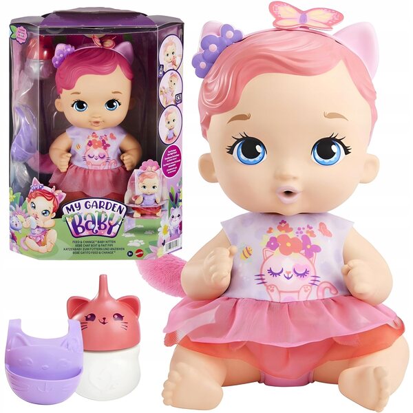 Bambola My Garden Baby Bobasek-Kotek con Accessori per Cura e Gioco 30 cm