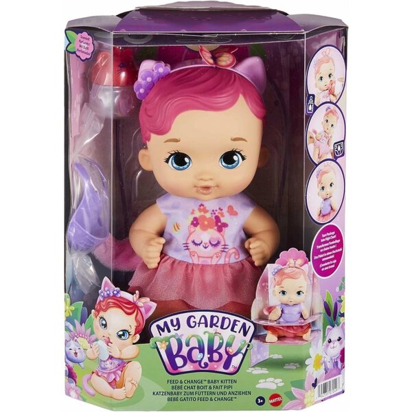 Bambola My Garden Baby Bobasek-Kotek con Accessori per Cura e Gioco 30 cm
