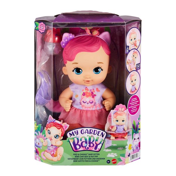 Bambola My Garden Baby Bobasek-Kotek con Accessori per Cura e Gioco 30 cm