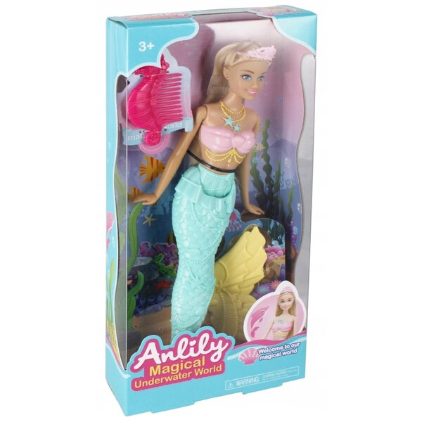 Bambola Sirena 29cm con Accessori Mega Creative - Gioco per Bambine 3+