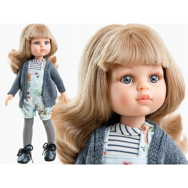 Paola Reina Carla bambola 32 cm in vinile con capelli e vestiti colorati