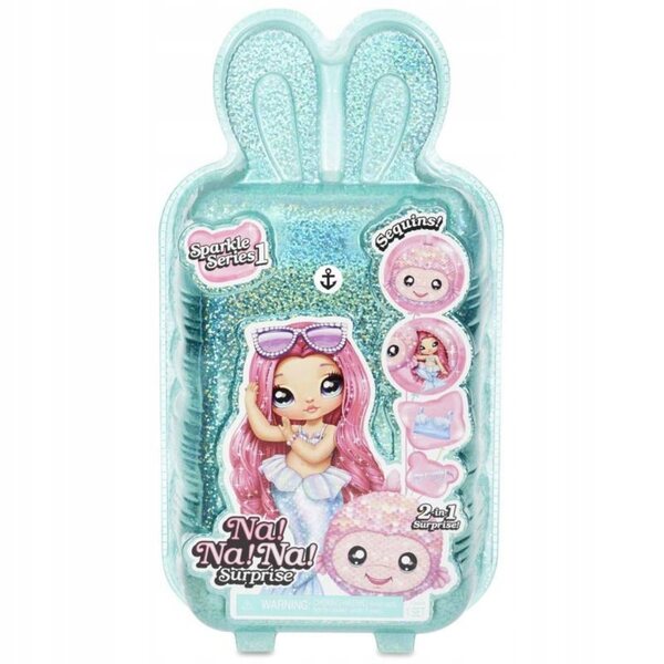NA!NA!NA bambola! Surprise 2in1 SPARKLE Sailor Blu con borsa a forma di balena