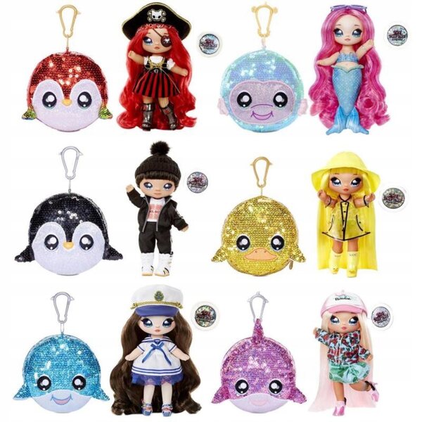 NA!NA!NA bambola! Surprise 2in1 SPARKLE Sailor Blu con borsa a forma di balena