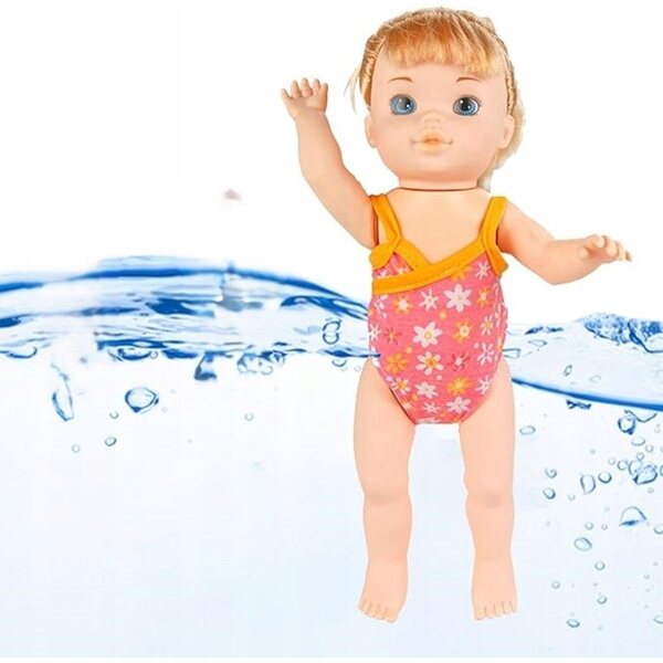 Bambola galleggiante impermeabile da 33 cm con movimento interattivo delle gambe per bambini