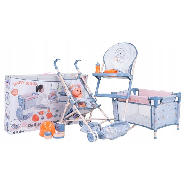 Set Bambola Dinus con Accessori Completi per Bambini da 3 Anni in Materiale Sicuro