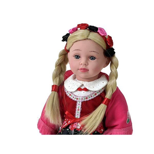 Bambola Folk 45 cm con Voce e Canto in Polacco, Abito Tradizionale, Adar