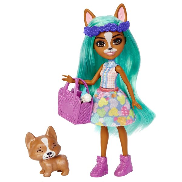 Zestaw z niespodziankami Crizia Corgi Enchantimals Mattel HLK86