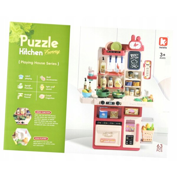 Cucina giocattolo Mega Creative 63 pezzi con acqua e accessori per bambini