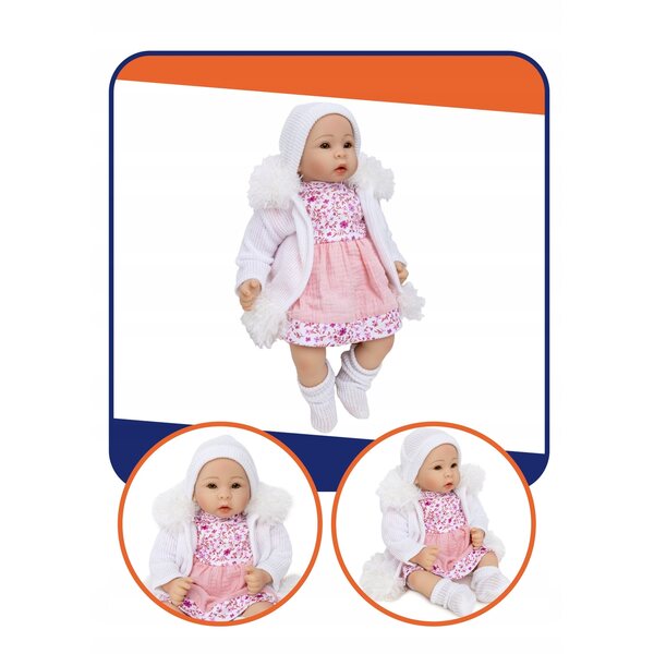 Baby Pola bambola 40 cm Interattiva Profumata con Pampers e Succhietto