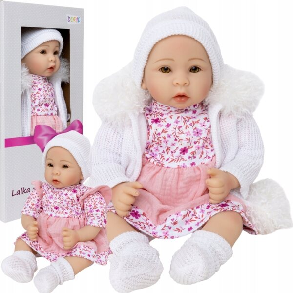 Baby Pola bambola 40 cm Interattiva Profumata con Pampers e Succhietto