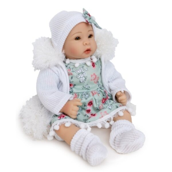 Laletta Bobas Doris 40 cm mit Geräuschen und Zubehör Smoczek, Pampers, Flaschen