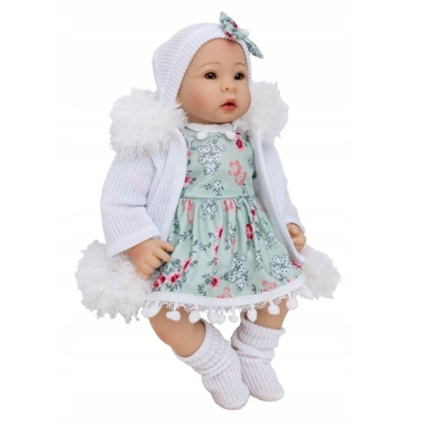 Laletta Bobas Doris 40 cm mit Geräuschen und Zubehör Smoczek, Pampers, Flaschen