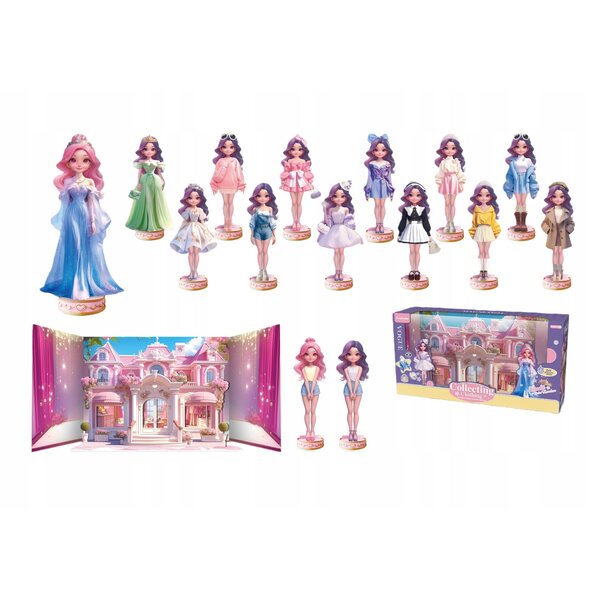 Set di Vestiti Magnetici 3D con Bambola e Cabina Armadio - Gioco Creativo per Bambini