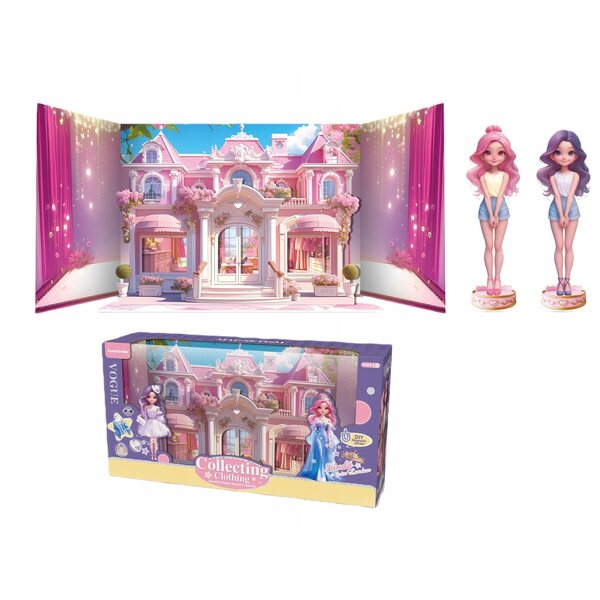 Set di Vestiti Magnetici 3D con Bambola e Cabina Armadio - Gioco Creativo per Bambini