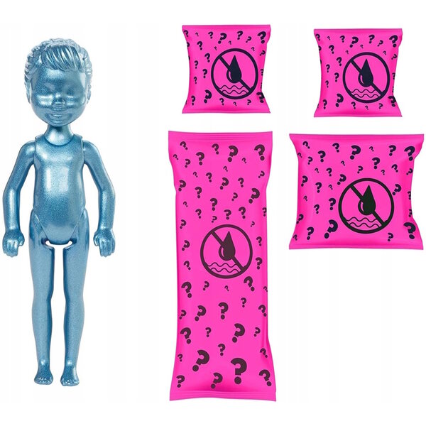Barbie Chelsea Colour Reveal Brokatowa mit 6 Überraschungen und leuchtenden Accessoires