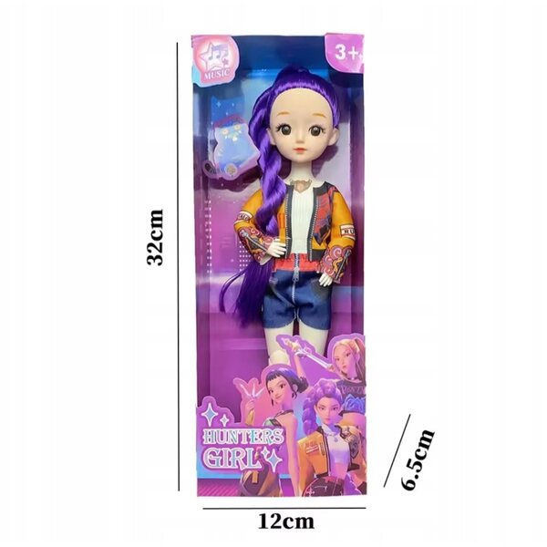 Bambola K-Pop Demon Hunters HUNTRIX da 30 cm con articolazioni mobili e occhi realistici