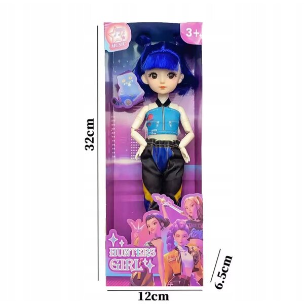 Bambola K-Pop Demon Hunters HUNTRIX da 30 cm con articolazioni mobili e occhi realistici