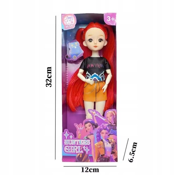 Bambola K-Pop Demon Hunters HUNTRIX da 30 cm con articolazioni mobili e occhi realistici