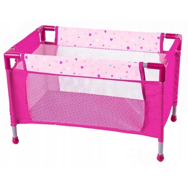 Set bambola con passeggino, lettino e accessori Woodyland 29 cm per bambini