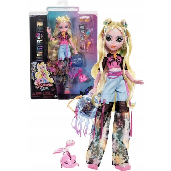 Monster High Lagoona Blue con accessori e pirania Neptuna - Bambole 27 cm