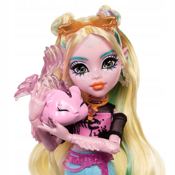 Monster High Lagoona Blue con accessori e pirania Neptuna - Bambole 27 cm