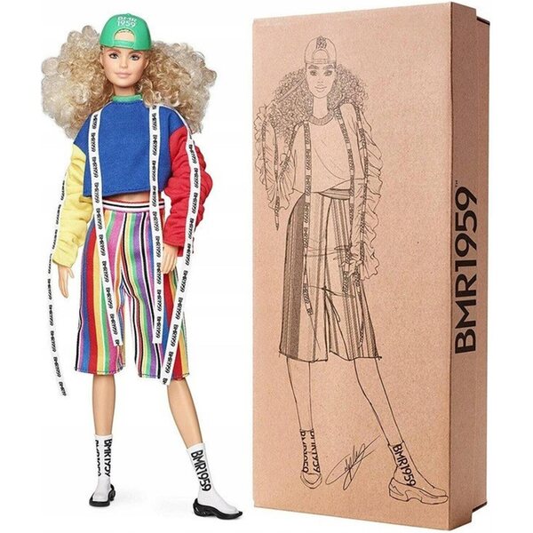 Barbie BMR1959 Blondie Collector mit grüner Mütze und Sportschuhen