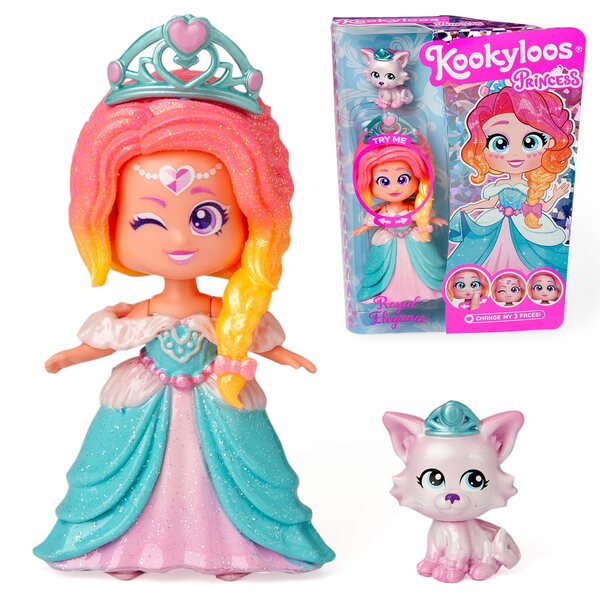 Kookyloos Princess Royal Elegance - Bambola con Accessori e Animale per Bambini 3+
