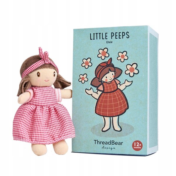 Elsie in Box ThreadBear Design-Puppe – sicheres Spielzeug für Kinder ab 12 Monaten