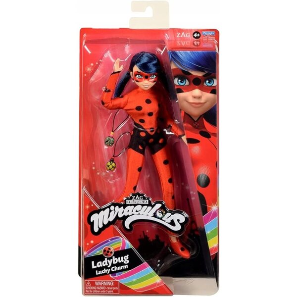 Bambola Miraculous Ladybug 26,7 cm - Bambola Supereroina con Elementi Mobili