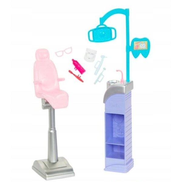 Barbie-Zahnarzt mit Spielzeugset und Zubehör – Blondina-Puppe 29 cm