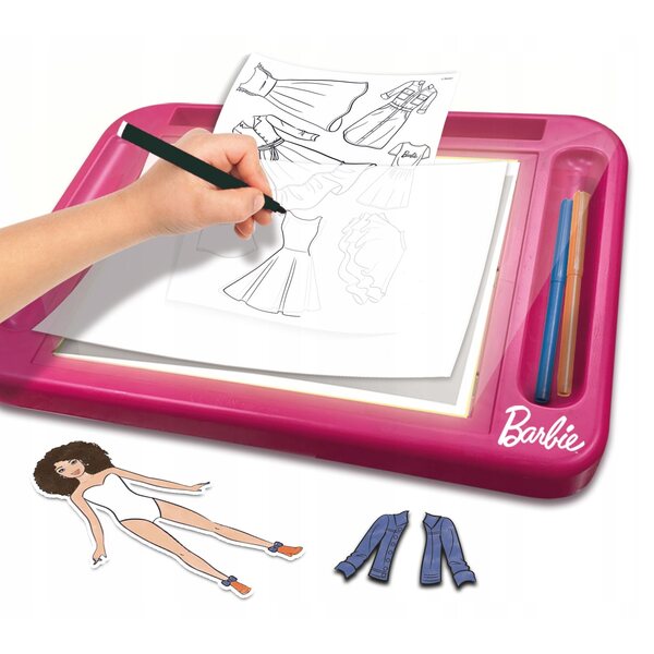 Barbie Fashion Atelier mit Zeichentisch und kreativem Zubehör für Kinder