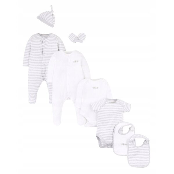 Комплект за новородено Mothercare 8 части от 100% памук 1 месец 4,5 кг Размер 56