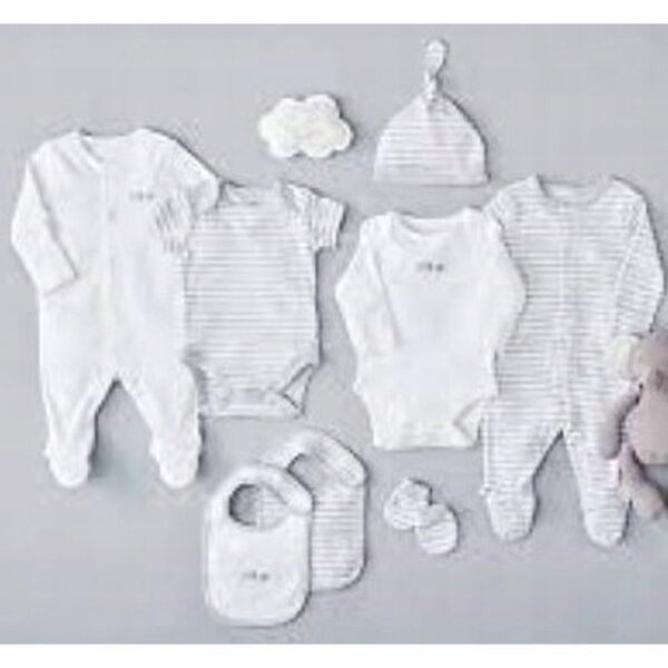 Mothercare Set Neonato 8 Pezzi in Cotone 100% 1 Mese 4,5 kg Taglia 56