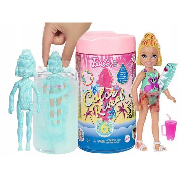 Barbie Chelsea Color Reveal vacanze con sorpresa e cambio colore