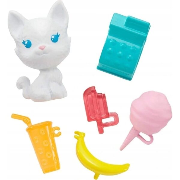 Barbie Chelsea con passeggino e accessori snack, bambola 15 cm per bambini 3+