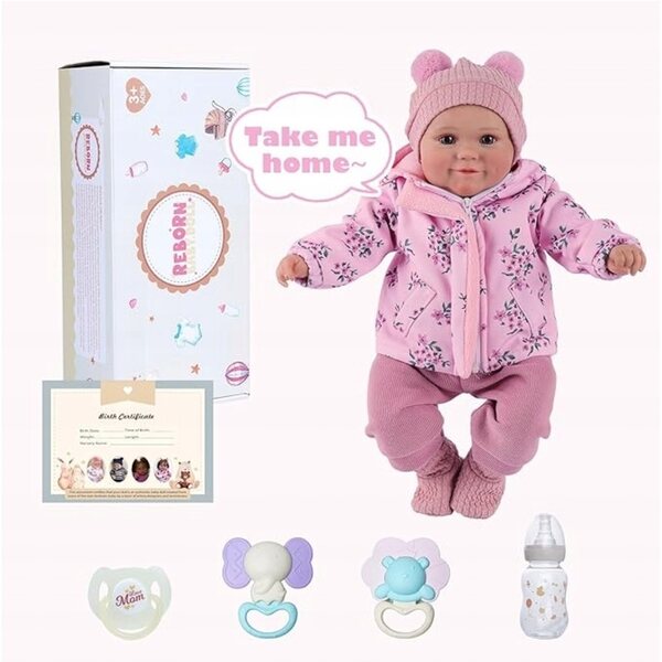 Bambola Reborn 51 cm BABESIDE Realistica e Morbida per Bambini da 12 Mesi