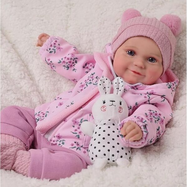 Bambola Reborn 51 cm BABESIDE Realistica e Morbida per Bambini da 12 Mesi