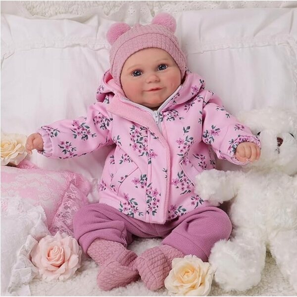 Bambola Reborn 51 cm BABESIDE Realistica e Morbida per Bambini da 12 Mesi