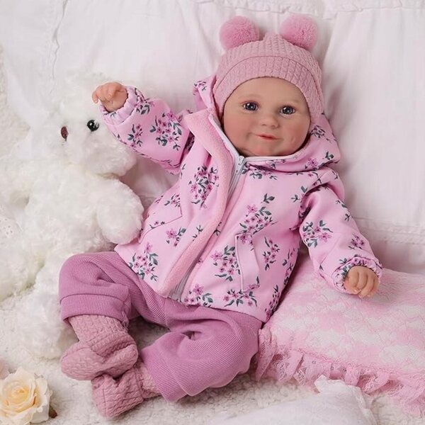 Bambola Reborn 51 cm BABESIDE Realistica e Morbida per Bambini da 12 Mesi