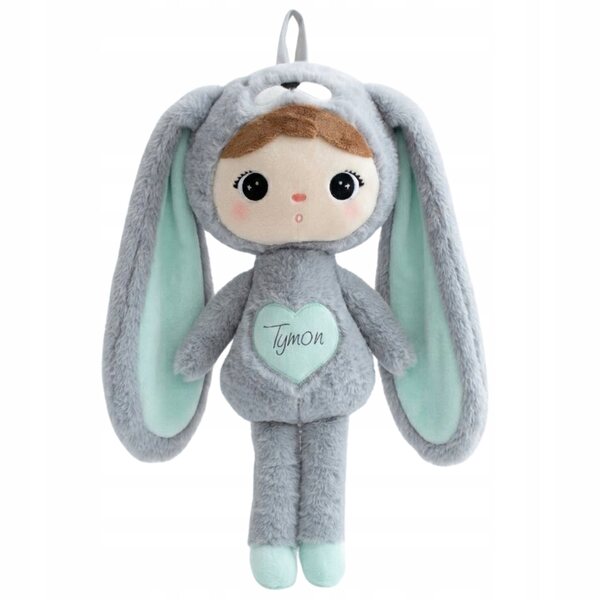 Metoo Rabbit Puppe 50 cm personalisiert aus sicherem Stoff für Neugeborene