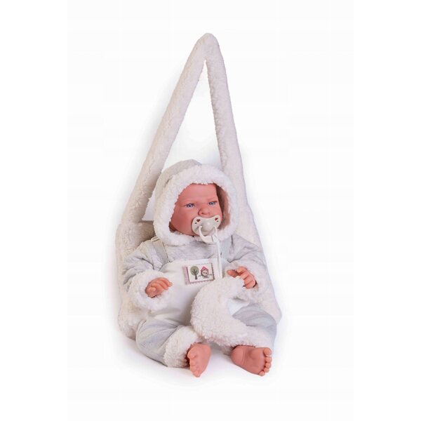 Bambola Antonio Juan Lea 42 cm con marsupio e abbigliamento caldo