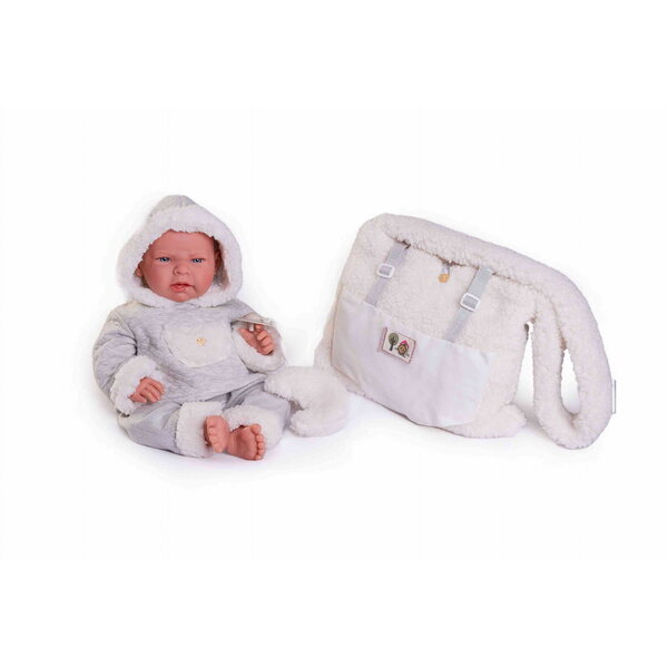 Bambola Antonio Juan Lea 42 cm con marsupio e abbigliamento caldo