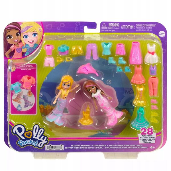Polly Pocket Grand ensemble tendance avec 2 poupées et accessoires pour filles de 4 ans et plus
