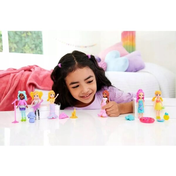 Polly Pocket Grand ensemble tendance avec 2 poupées et accessoires pour filles de 4 ans et plus