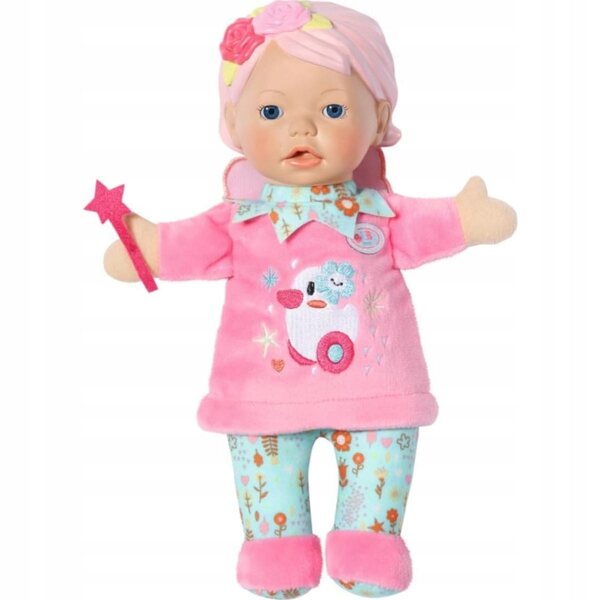 Baby Born Fairy 26 cm – Weiche Puppe in rosa Kleid und Blumen