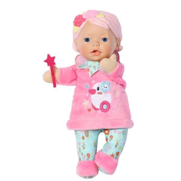 Baby Born Fairy 26 cm – Weiche Puppe in rosa Kleid und Blumen