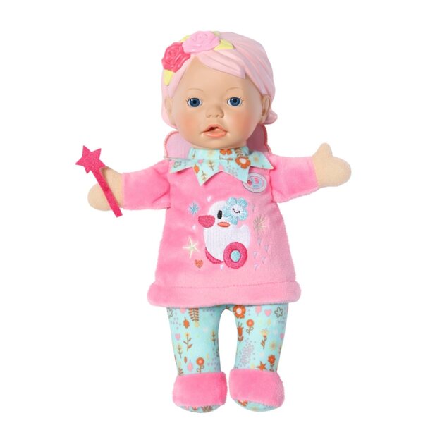 Baby Born Fairy 26 cm – Weiche Puppe in rosa Kleid und Blumen